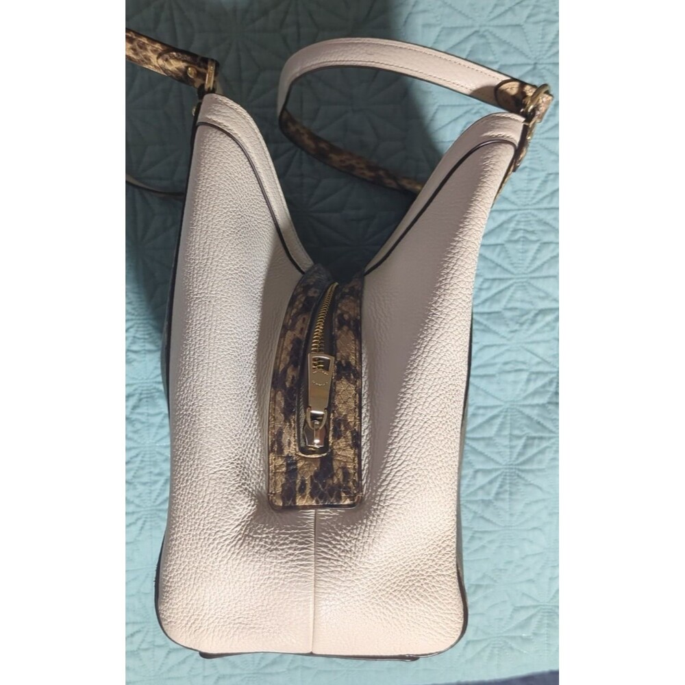 Coach Kristy Colorblock Leather Snake Embossed 3 compartment shoulder bag in EUC - Picture 3 of 14